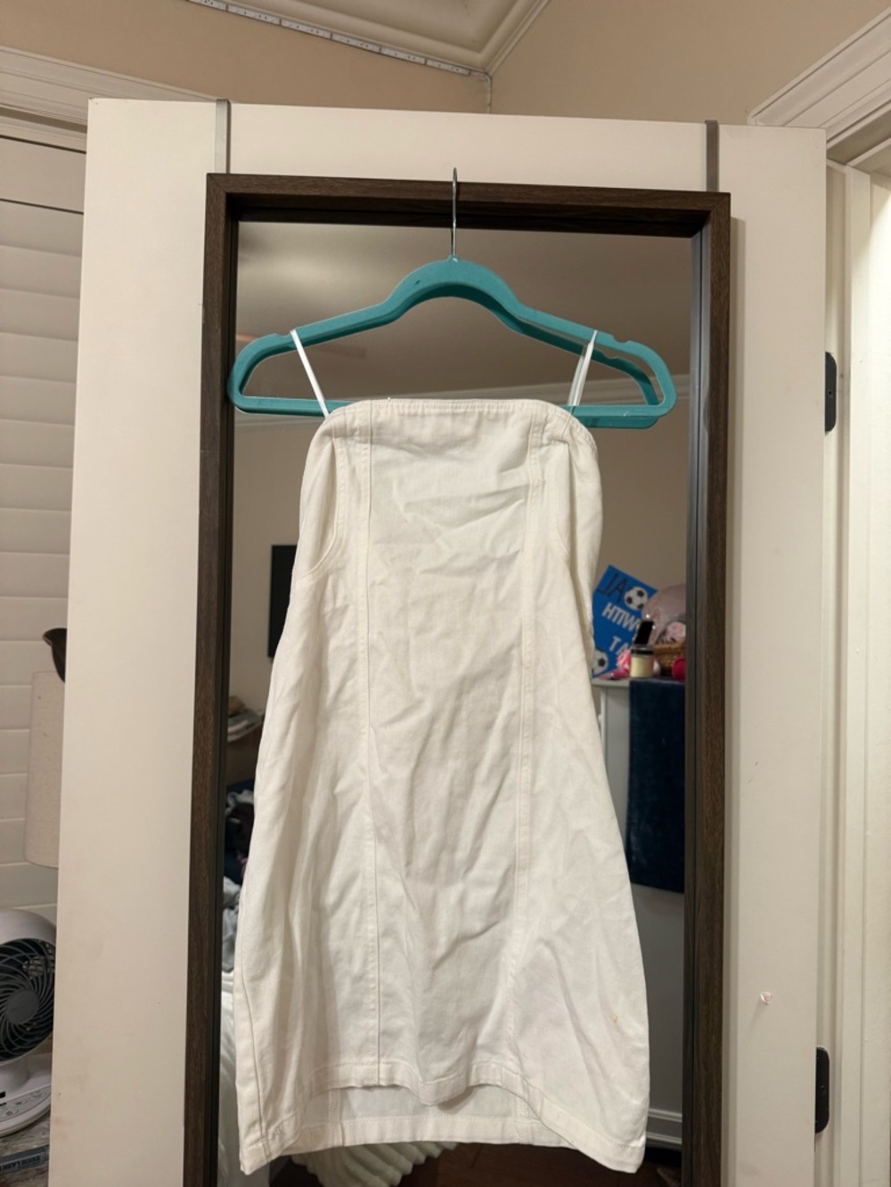 White Strapless Mini Dress